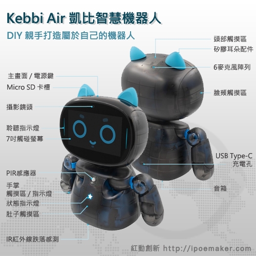 打造屬於自己的機器人 Kebbi Air